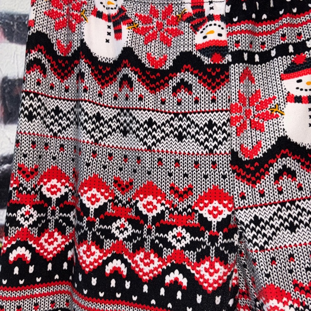 Festive Snowman Leggings size m - Picture 2 of 3